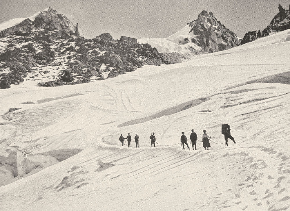 HAUTE- SAVOIE. Les Grands- Mulets. Départ D'une caravane 1900 old print